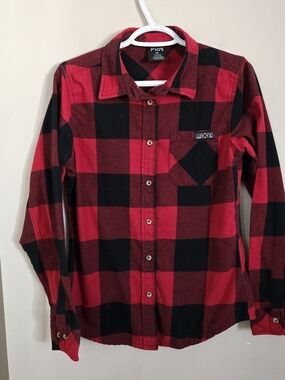 FXR Men’s Red and Black Buffalo Plaid Flannel Shirt